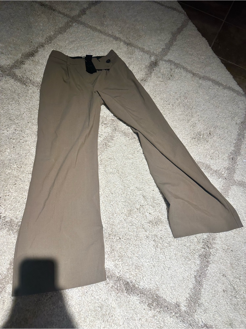 Maje Wide-Leg Pants in Taupe Brown